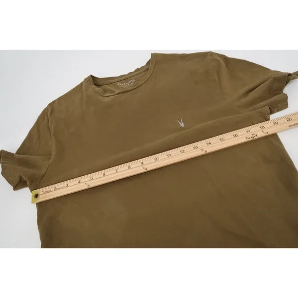 All Saints T Shirt Mens Small Seaweed Green Short Sleeve‎ Race Tonic Crew Cotton - Picture 7 of 10